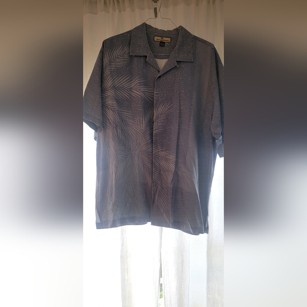 Tommy Bahama Silk Palm Leaf Button-Up Shirt
